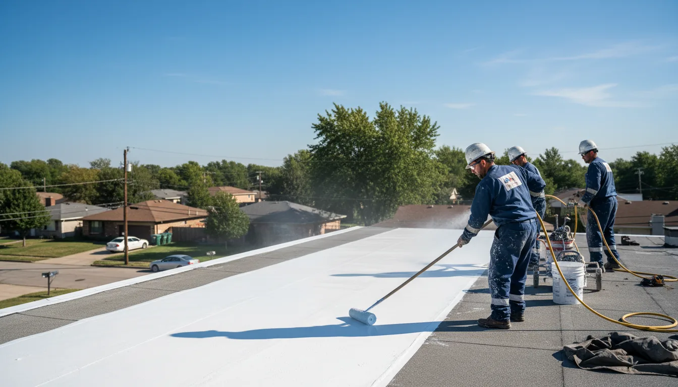 Commercial roof coating in Petty, TX near me